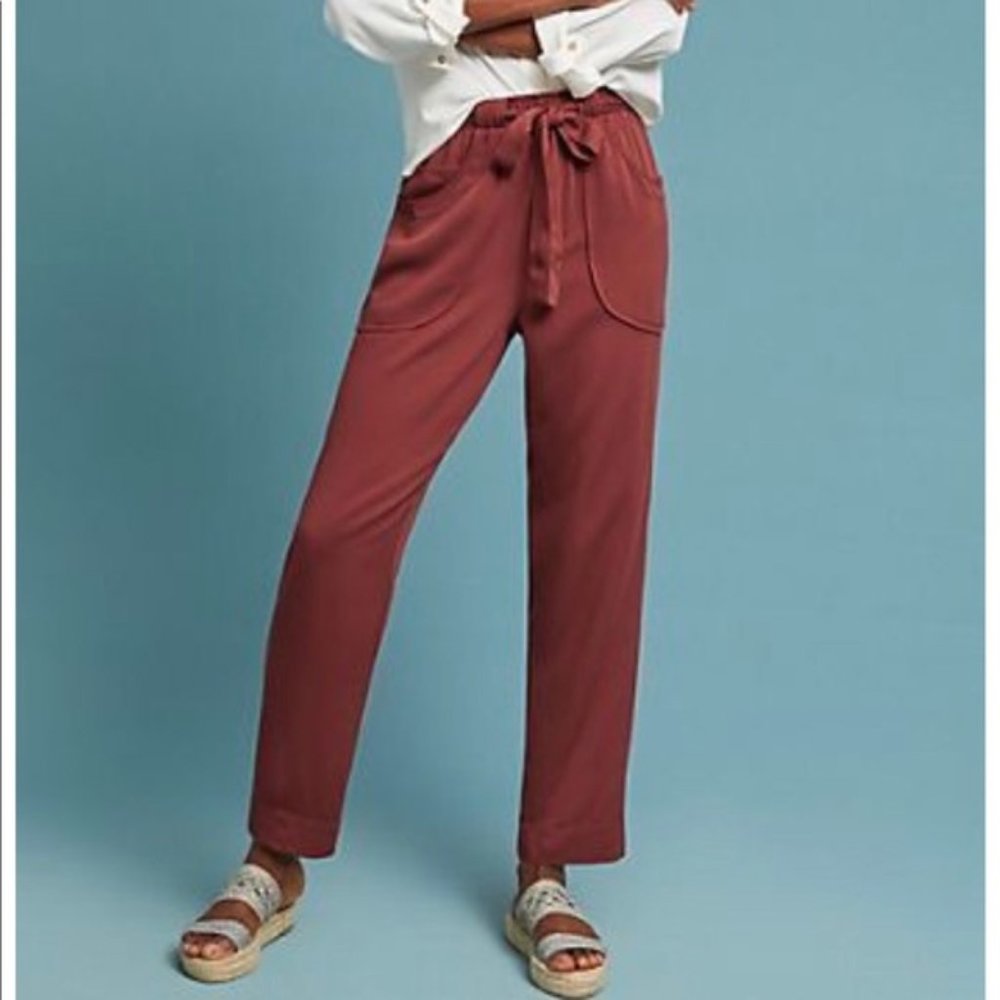 Anthropologie Dolan Northwestern Joggers Rust